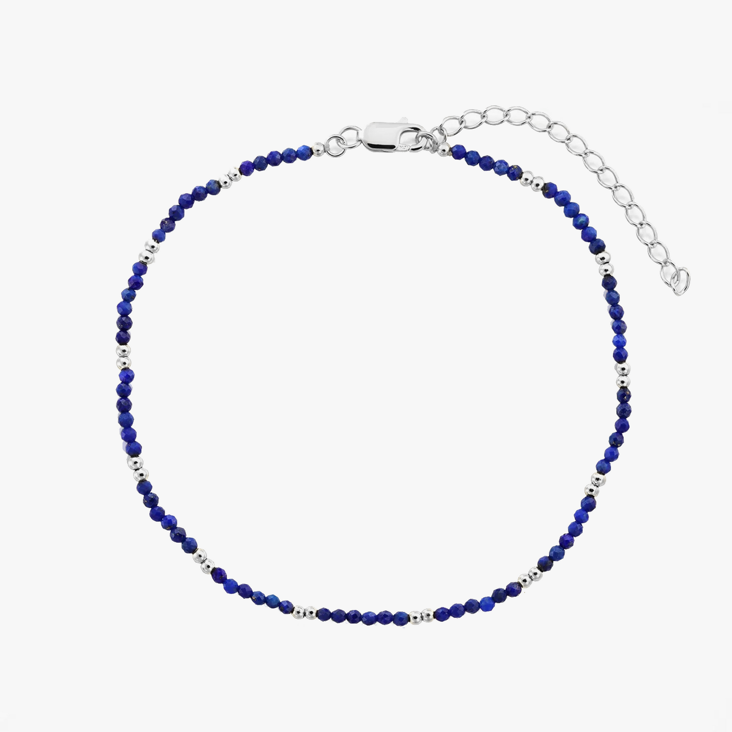 Bratara de picior din argint SummerScape – Lapis - Indira