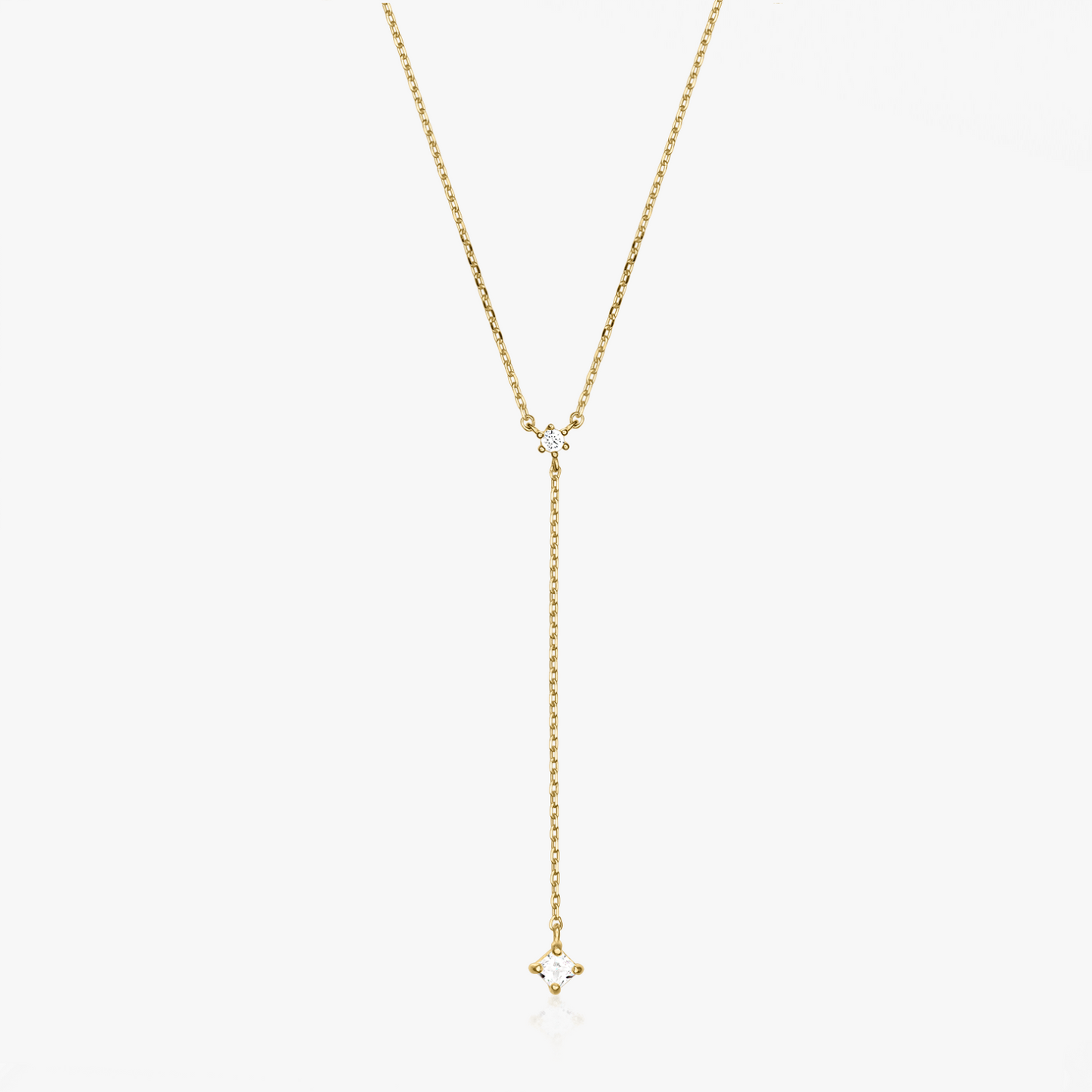 Collier étoile en or - Zirconium