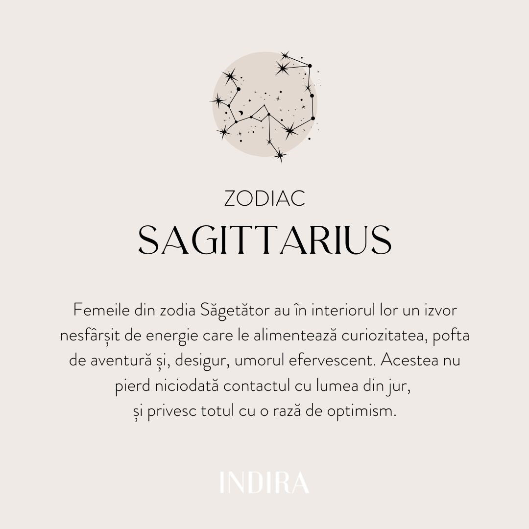 Colier din argint Silver Zodiac - Sagittarius - Indira